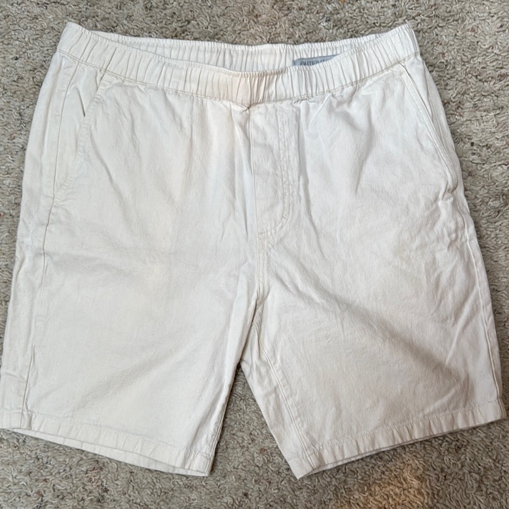 Outerknown White Flat Front Casual Shorts